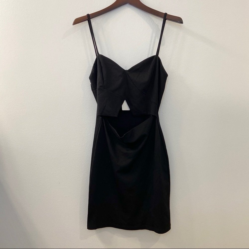 Privy black mini keyhole dress Christmas Dress